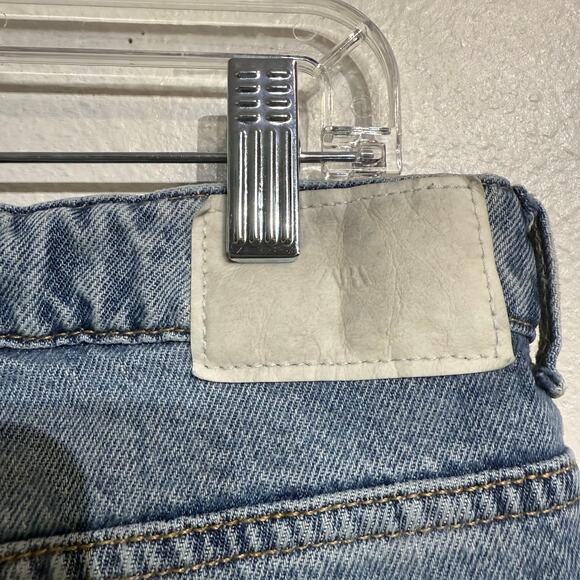 Zara Blue Wide Leg Jeans Sz 8 - Picture 8 of 12